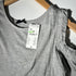 Chic Charcoal Tie-Sleeve Top