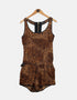 Leopard Print Sleeveless Romper for Women