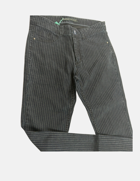 Nautical Pinstripe Slim-Fit Jeans