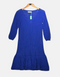 Royal Blue Knit Dress with Ruffle Hem