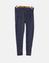 Navy Polka Dot Stretch Leggings