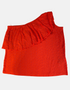 Women's One-Shoulder Eyelet Ruffle Top