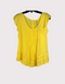 Sunshine Pleats Cap-Sleeve Top