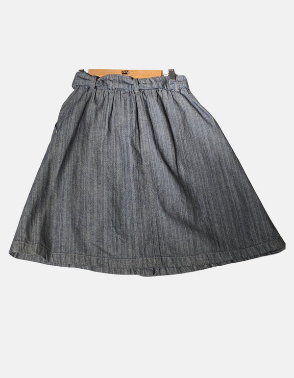 A-Line High-Waisted Midi Skirt for Women