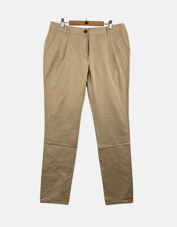 Classic Khaki Straight-Leg Chino Pants