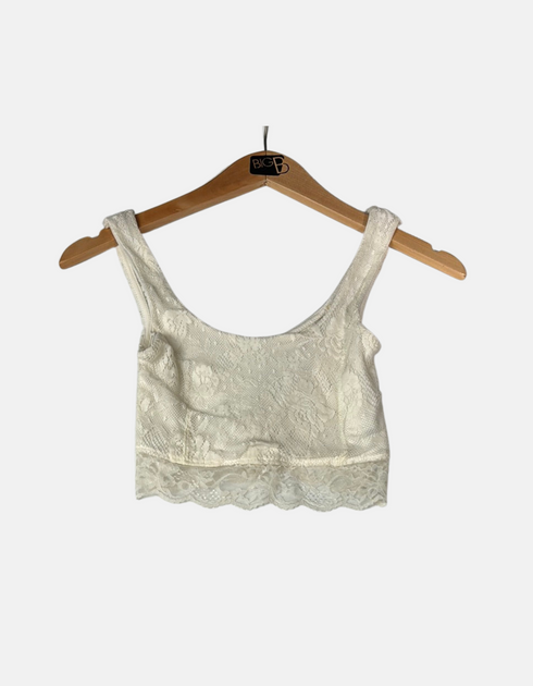 White laze crop top FM