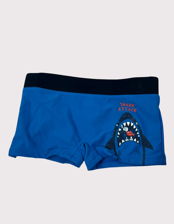 Deep Blue Shark Swim Trunks