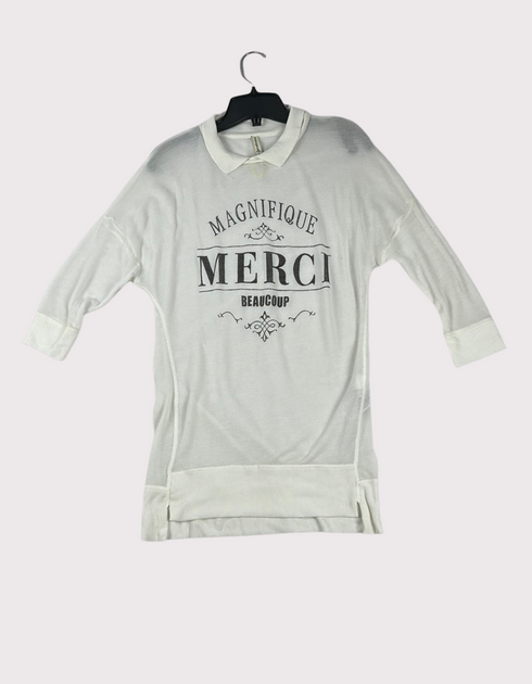 Magnifique Merci Heather Polo Sweatshirt