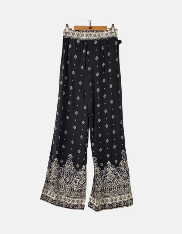 Printed Wide-Leg Palazzo Pants