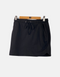 Casual Black Drawstring Skirt