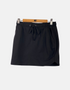 Casual Black Drawstring Skirt