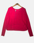 Radiant Rouge Long Sleeve Top