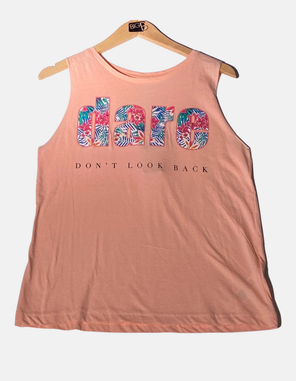 Dare Graphic Tank Top for Women