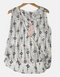 Bohemian Rhapsody Sleeveless Blouse
