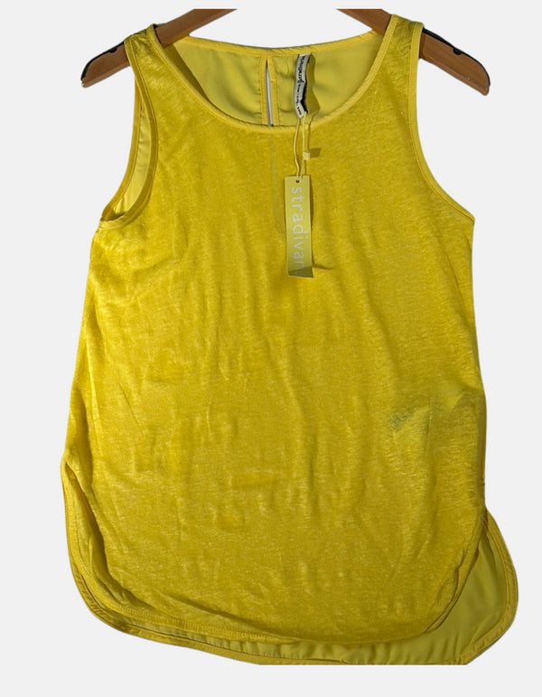 Sunshine Yellow Heathered Tank