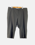 Black Knee-Length Tailored Capri Pants