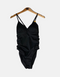 Sleek Black One-Piece Swimsuit