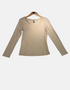 Classic Beige Long-Sleeve Top
