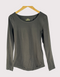 Modern Charcoal Long-Sleeve Tee