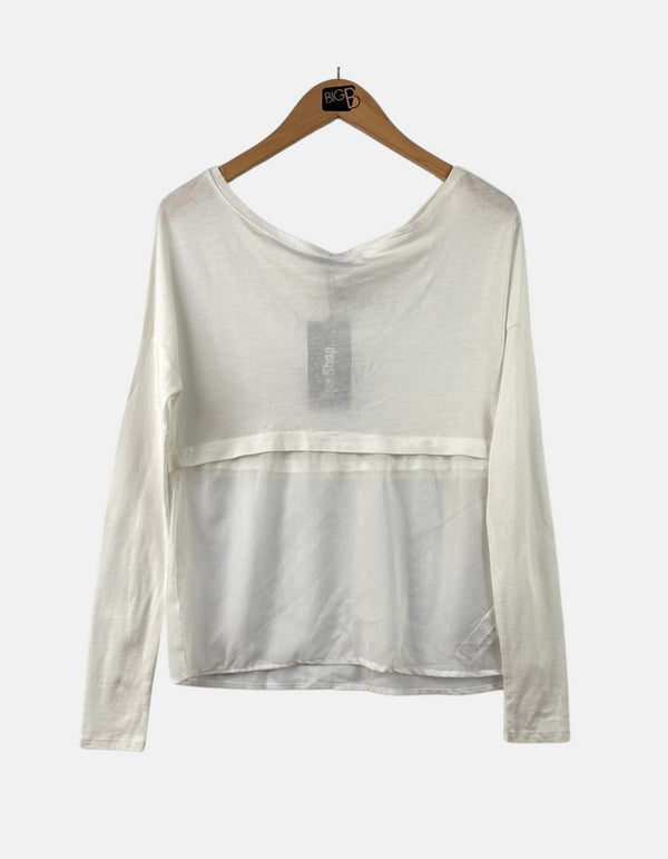 Sheer Long Sleeve Layered Top for Women