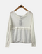Sheer Long Sleeve Layered Top for Women