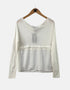 Sheer Long Sleeve Layered Top for Women