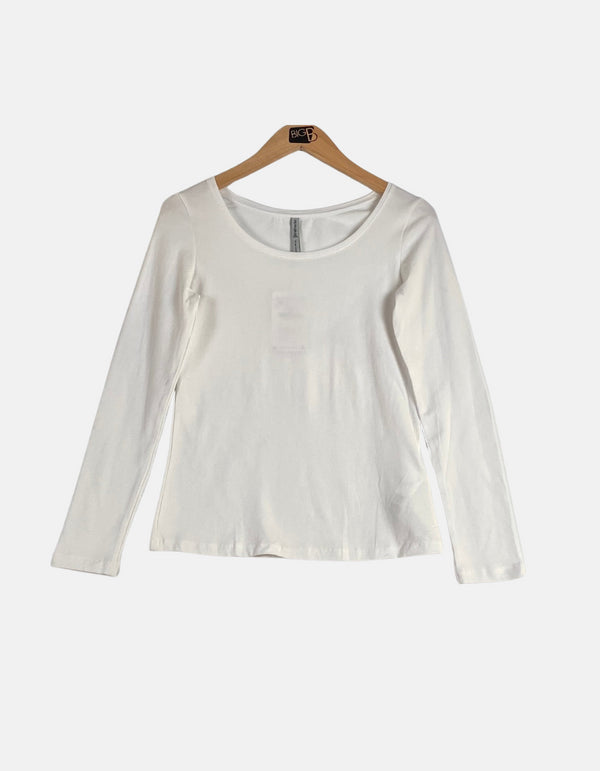 White long sleeve t shirt FM