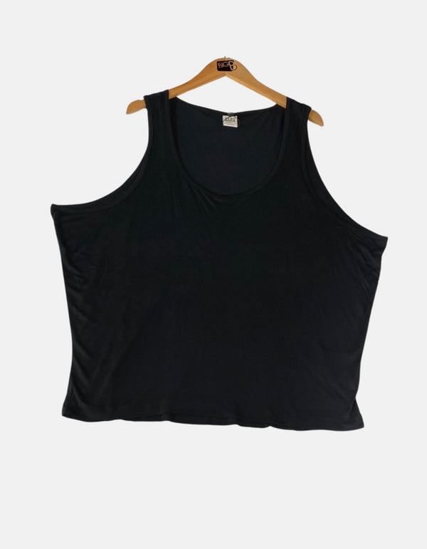 Classic Black Sleeveless Plus-Size Tank Top