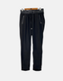 Black Drawstring Joggers with Zipper Pockets