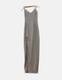 Gray colour long dress FM