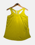Women's Sleeveless Yellow Racerback Top