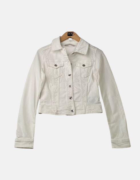 Classic White Denim Jacket