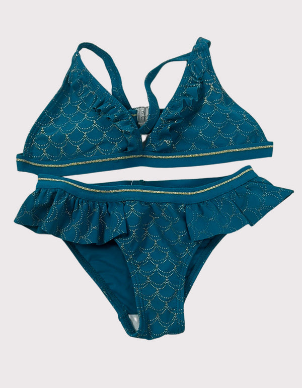 Enchanted Teal Waves Two-Piece Swim Set