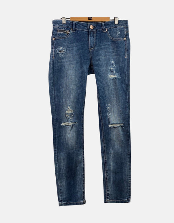 Distressed Denim Skinny Jeans