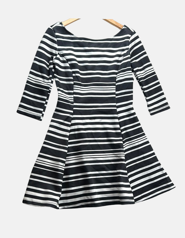 Parisian Striped Skater Dress