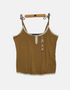 Ladies skinny brown FM