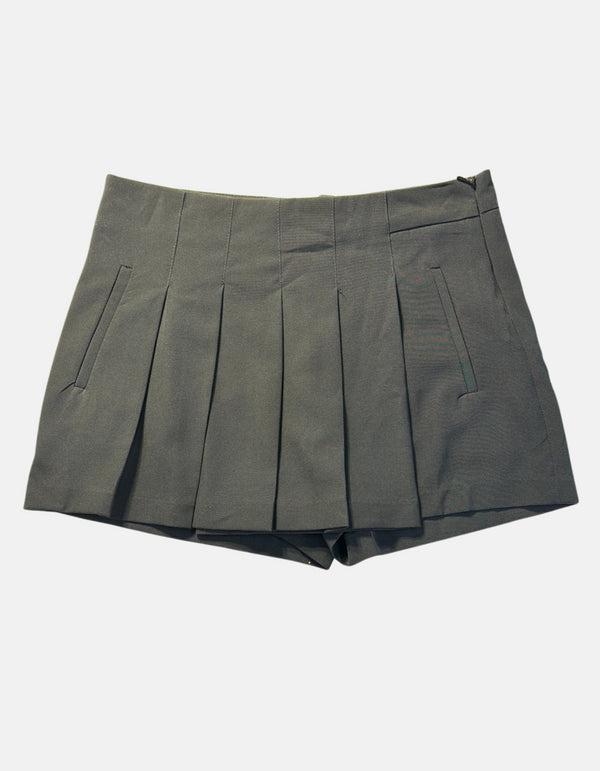 Skirt black pleats FM