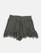 Black Polka Dot Lace Trim Shorts