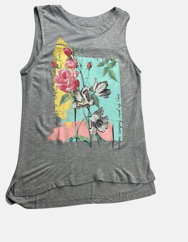 Botanical Artistry Sleeveless Top