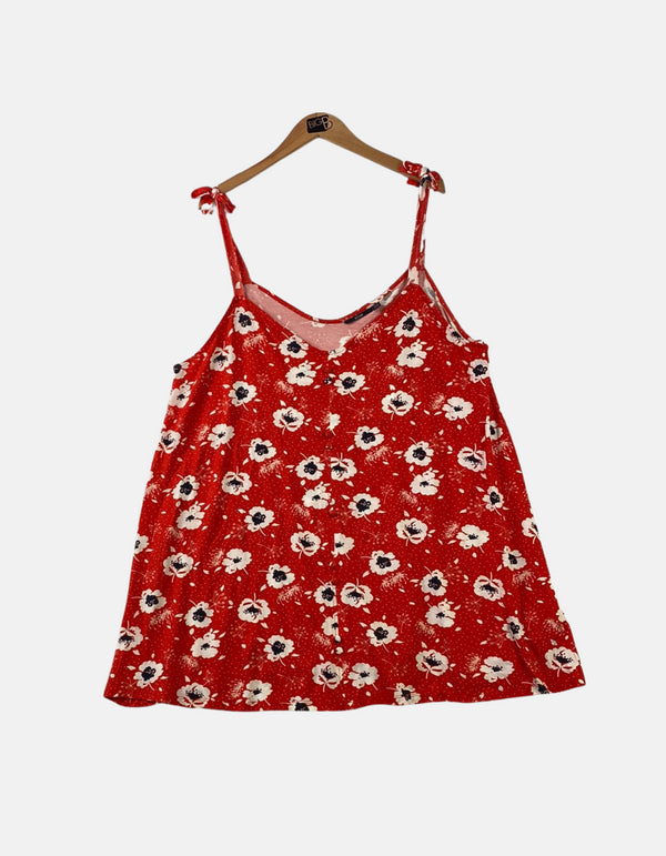 Women big tank orange floral FM