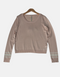 Chic Taupe Crop Sweater