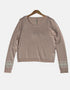 Chic Taupe Crop Sweater