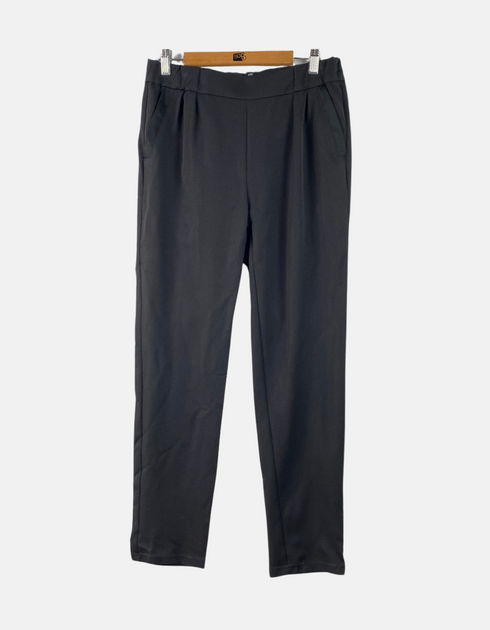 Tailored Black Slim-Fit Trousers