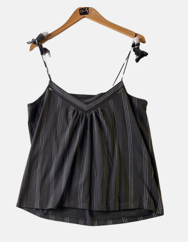 Women's Striped Tie-Strap Cami Top