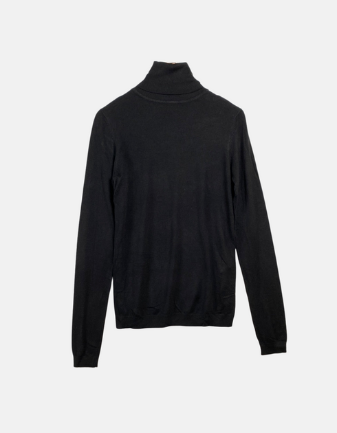 Women's Black Turtleneck Sweater