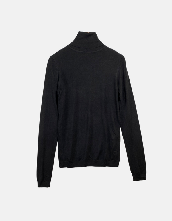 Women's Black Turtleneck Sweater