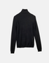 Women's Black Turtleneck Sweater