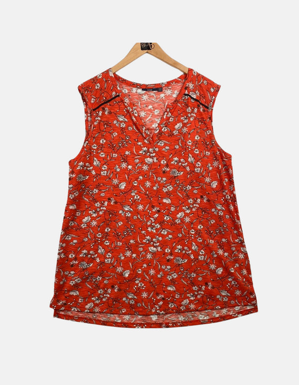 Orange floral big tank FM