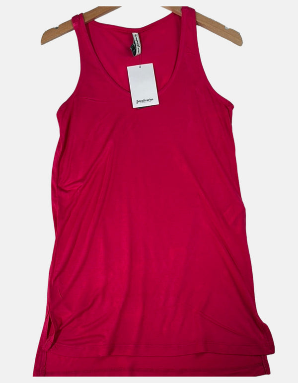 Crimson Sleeveless Tank Top