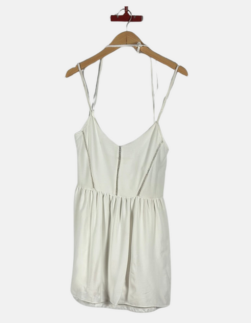 Women's White Spaghetti Strap Summer Top